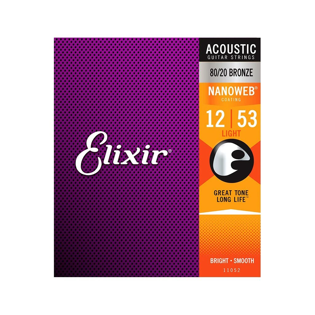 Elixir Nanoweb 80/20 Bronze Acoustic Guitar Strings 4 Elixir Nanoweb 80/20 Bronze Acoustic Guitar Strings - Image 2