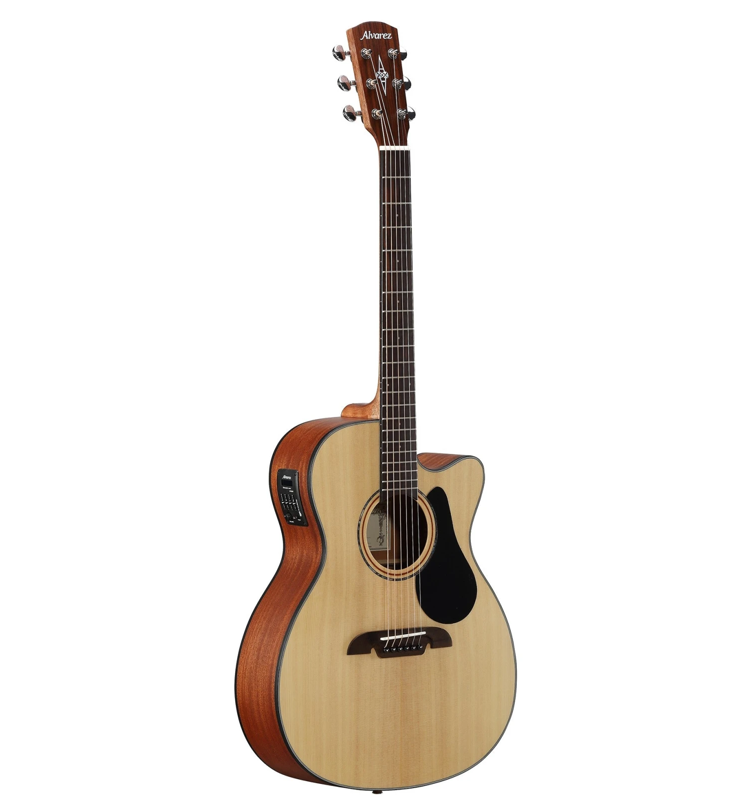 Alvarez AF30CE Solid Top Folk Acoustic Guitar W/Pickup 4 Alvarez AF30CE Solid Top Folk Acoustic Guitar W/Pickup - Image 2