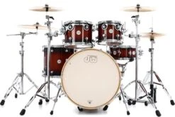 DW Design Series 22" 5pc Drumset With Hardware 7 DW Design Series 22" 5pc Drumset With Hardware -Audio Equipment Store DDLG2215TB large