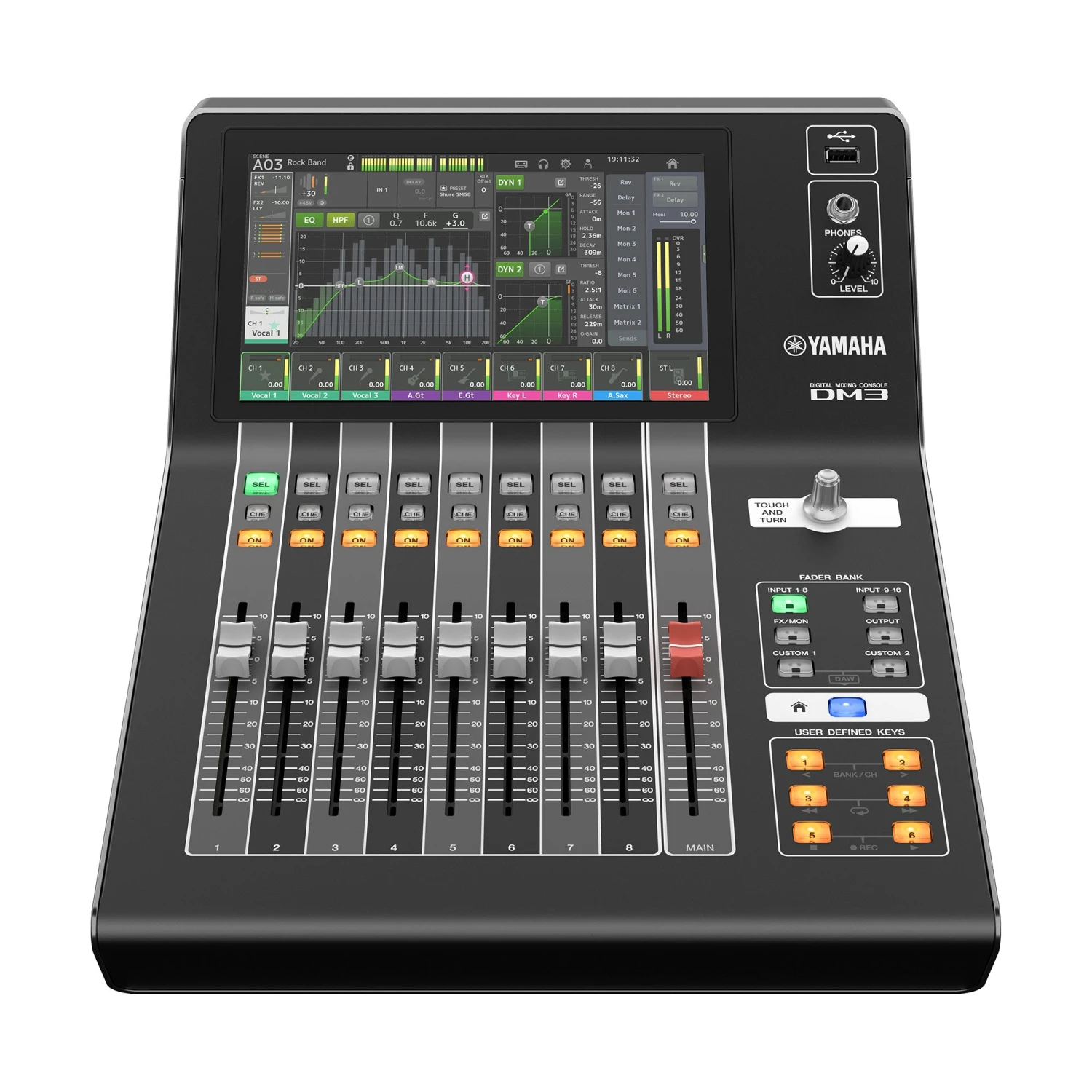 Yamaha DM3 22-Channel Digital Mixing Console With Dante 2 Yamaha DM3 22-Channel Digital Mixing Console With Dante