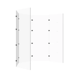 Fortress DS STANDARD Drum Shield 9 Fortress DS STANDARD Drum Shield -Audio Equipment Store DSStd BackAngled whbg