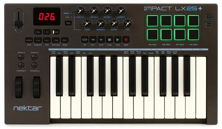 Nektar Impact LX25+ 25-Key MIDI Keyboard Controller 3 Nektar Impact LX25+ 25-Key MIDI Keyboard Controller