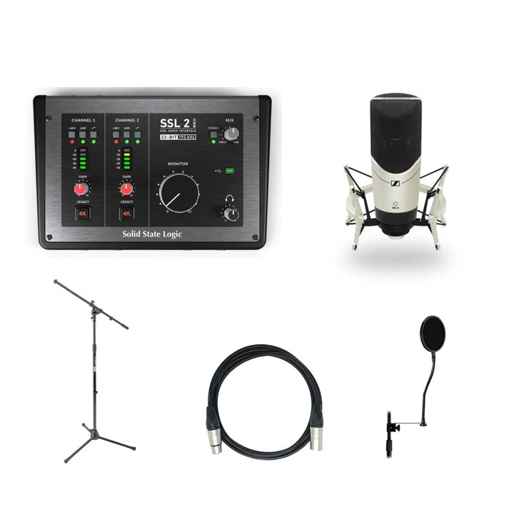 SENNHEISER Recording Bundle - MK4/SSL 2 MKII 3 SENNHEISER Recording Bundle - MK4/SSL 2 MKII