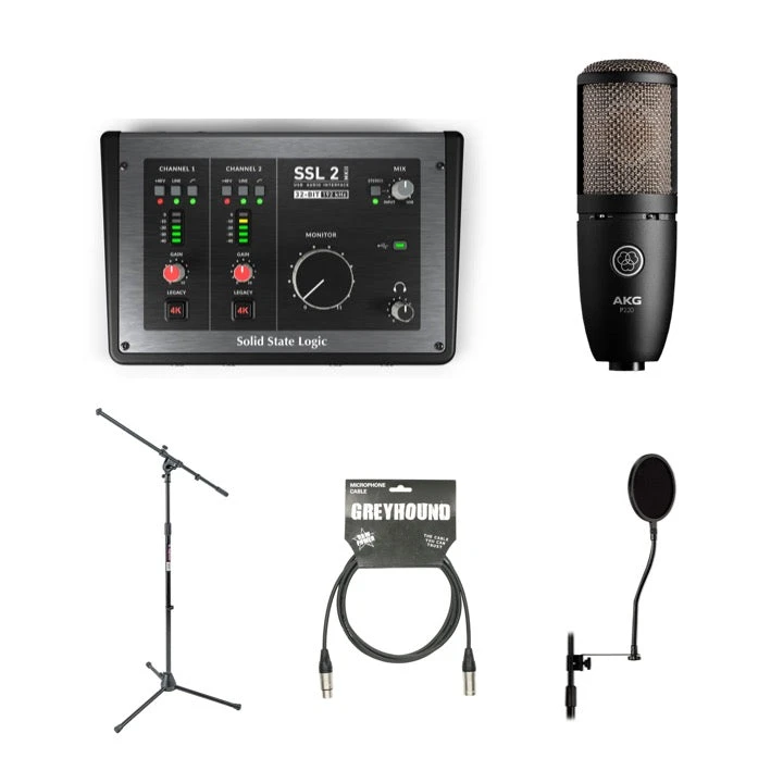 AKG Recording Bundle - P220/SSL 2 MKII 3 AKG Recording Bundle - P220/SSL 2 MKII
