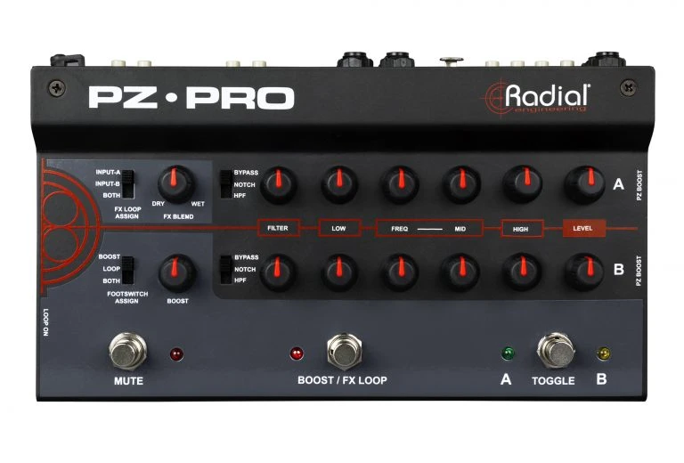 Radial Engineering PZ-Pro 2 Channel Acoustic Preamp 3 Radial Engineering PZ-Pro 2 Channel Acoustic Preamp