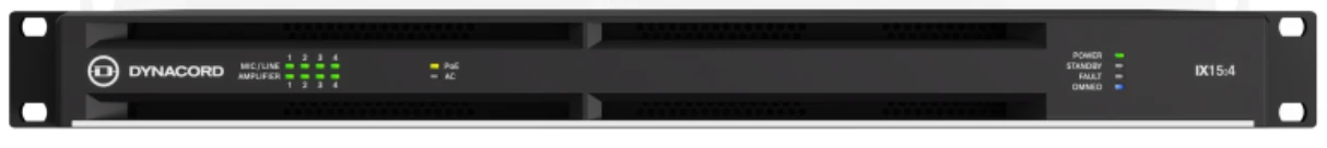 Dynacord IX15:4 4-Channel Power Amplifier With DSP (1.5kW) 3 Dynacord IX15:4 4-Channel Power Amplifier With DSP (1.5kW)