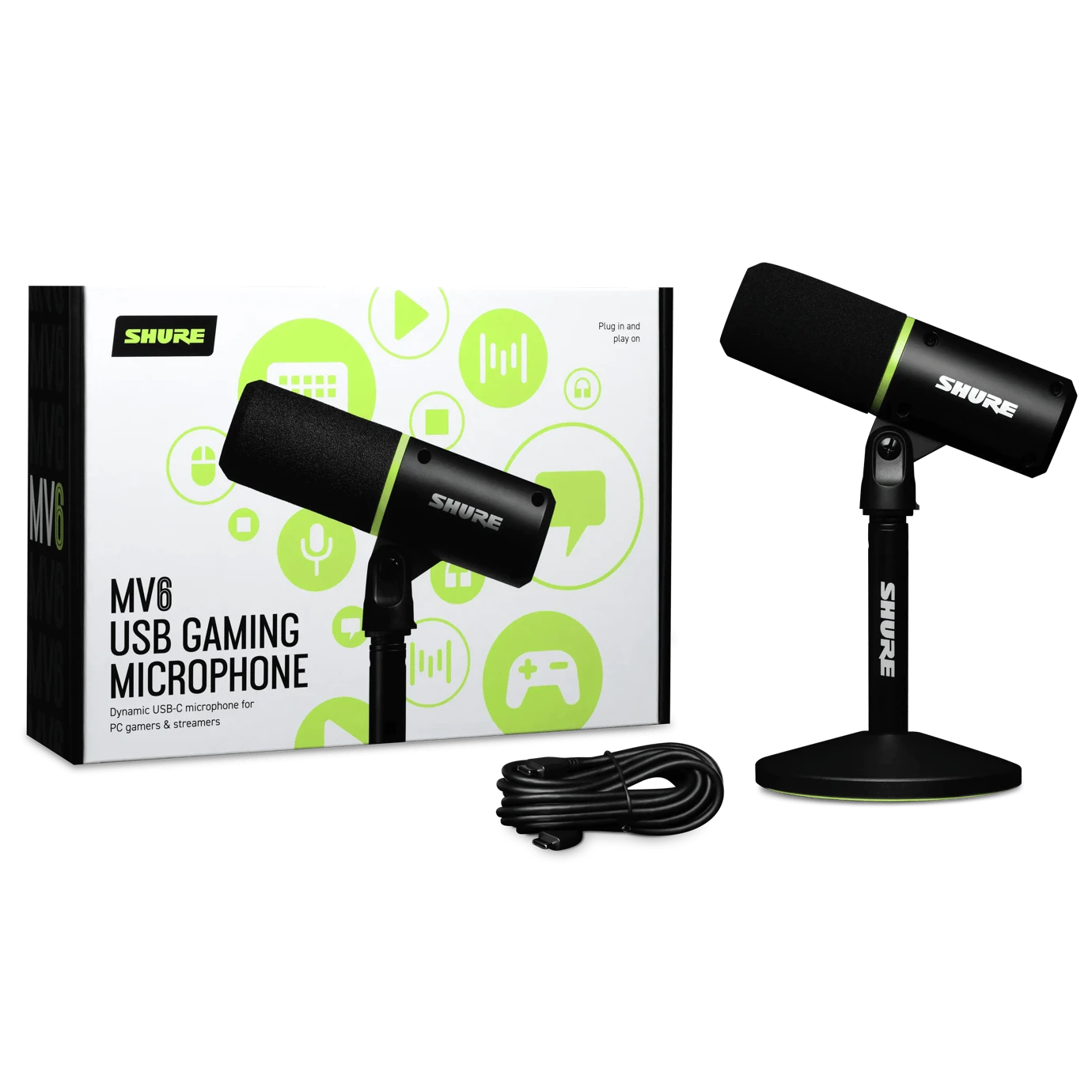 Shure MV6 USB Gaming Microphone With Desktop Stand 9 Shure MV6 USB Gaming Microphone With Desktop Stand - Image 7