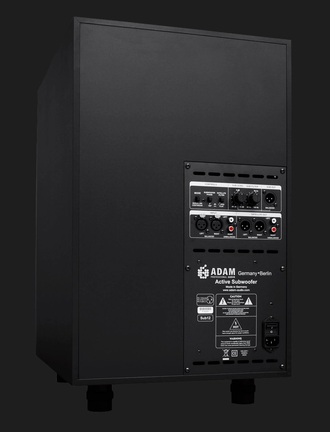 Adam Audio Sub12 12" Active Studio Subwoofer 4 Adam Audio Sub12 12" Active Studio Subwoofer - Image 2