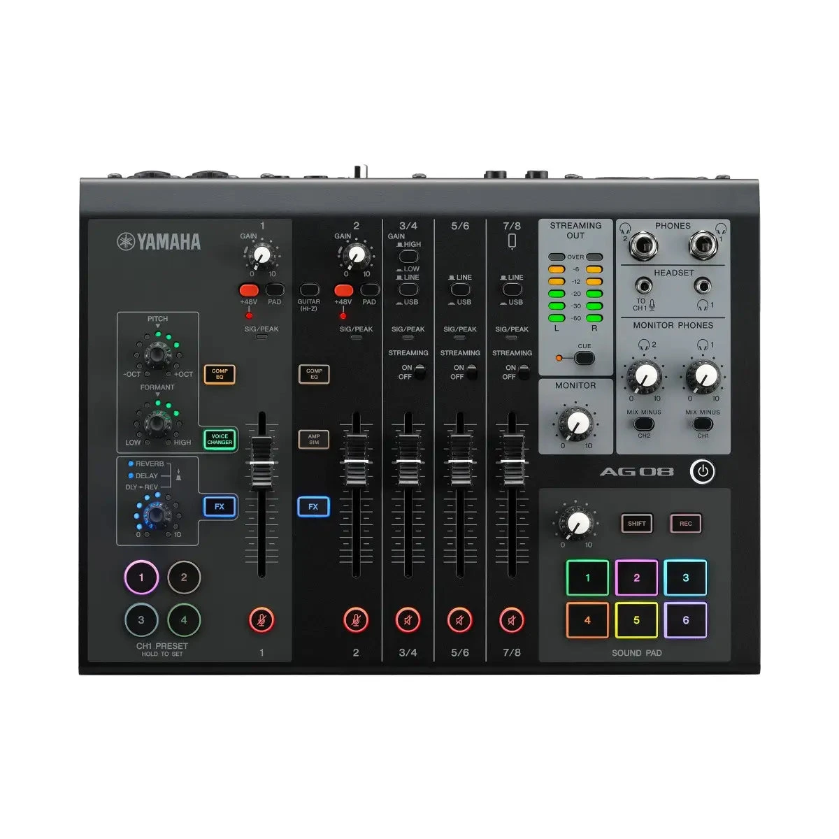 Yamaha AG08 8-Channel Live Streaming Mixer 3 Yamaha AG08 8-Channel Live Streaming Mixer