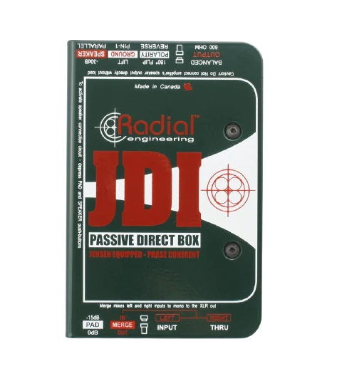 Radial Engineering JDI Premium Mono Passive DI Box 3 Radial Engineering JDI Premium Mono Passive DI Box