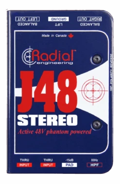 Radial Engineering J48 Stereo Premium Stereo Active DI Box