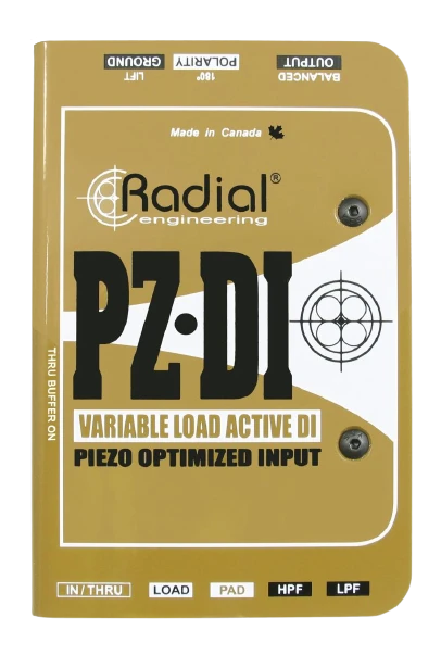 Radial Engineering PZ-DI Variable Load Piezo-Optimized Active DI Box 3 Radial Engineering PZ-DI Variable Load Piezo-Optimized Active DI Box