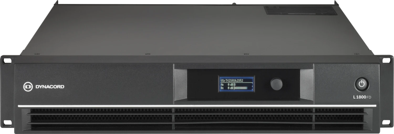Dynacord L1800FD 450W/8 Ohms Dual Channel Power Amplifier With DSP 3 Dynacord L1800FD 450W/8 Ohms Dual Channel Power Amplifier With DSP