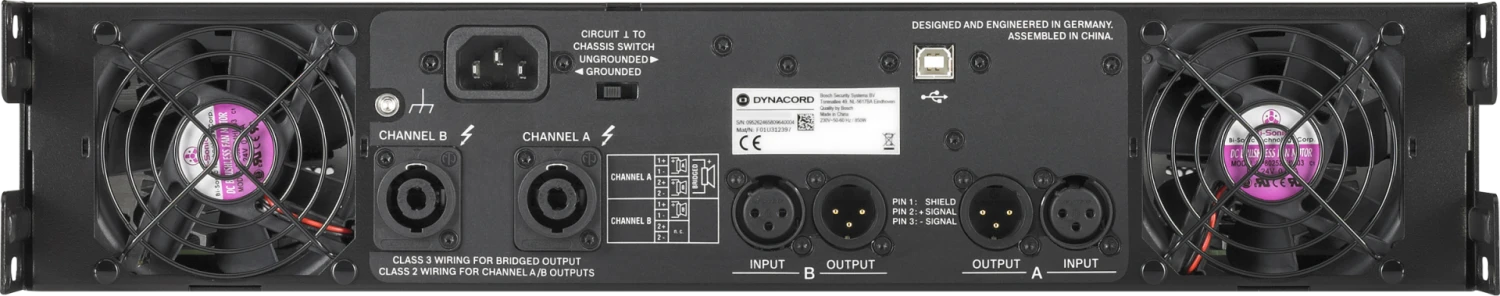 Dynacord L1300FD 320W/8 Ohms Dual Channel Power Amplifier With DSP 5 Dynacord L1300FD 320W/8 Ohms Dual Channel Power Amplifier With DSP - Image 3