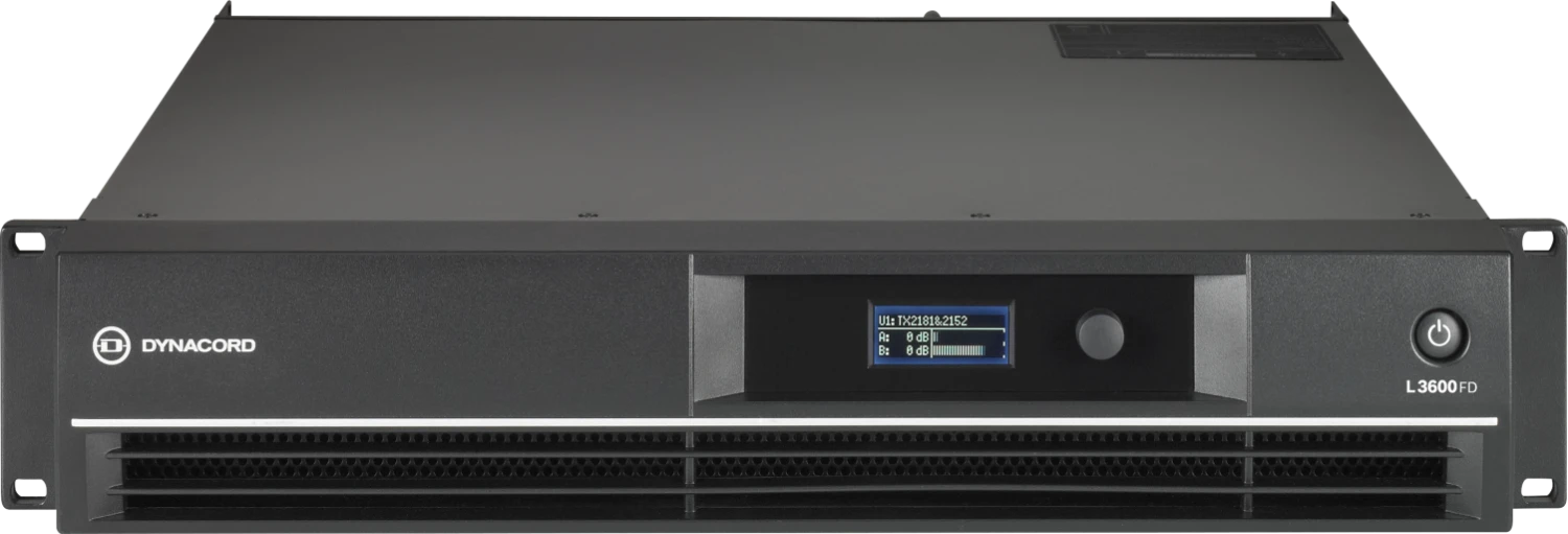 Dynacord L3600FD 900W/8 Ohms Dual Channel Power Amplifier With DSP 3 Dynacord L3600FD 900W/8 Ohms Dual Channel Power Amplifier With DSP