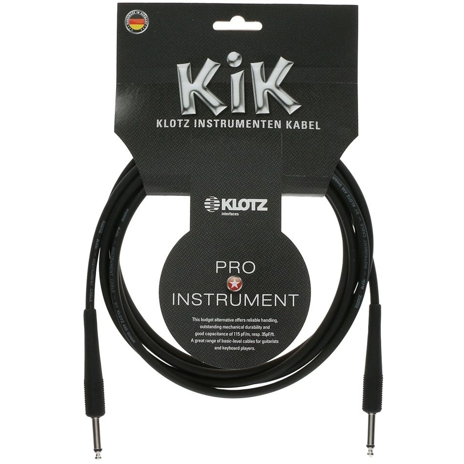 Klotz KIK3.0 3m Instrument Cable 3 Klotz KIK3.0 3m Instrument Cable