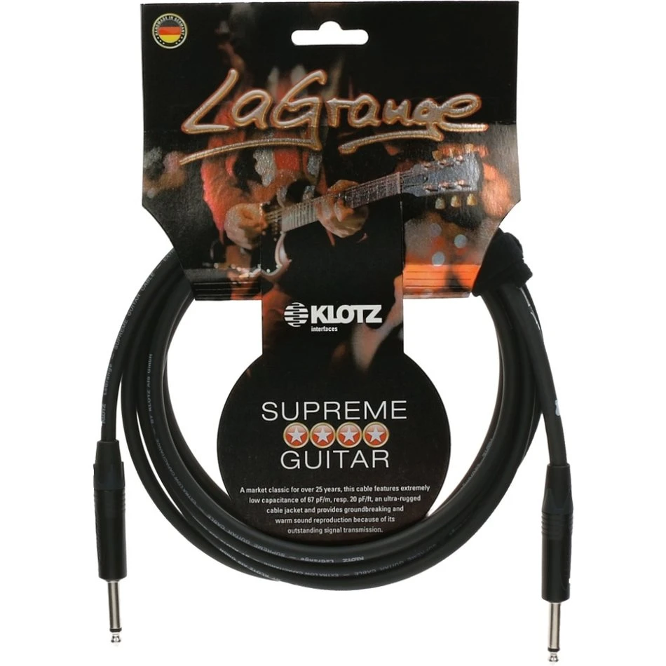 Klotz LAPP0300 LaGrange Instrument Cable 3m 3 Klotz LAPP0300 LaGrange Instrument Cable 3m