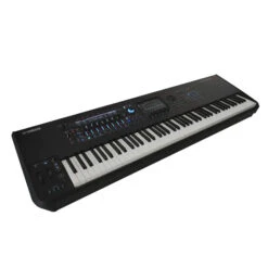 Yamaha MONTAGE M8X 88-Keys Synthesizer Keyboard Workstation 12 Yamaha MONTAGE M8X 88-Keys Synthesizer Keyboard Workstation -Audio Equipment Store m8x side angled left png