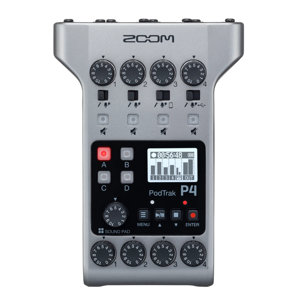 Zoom PodTrak P4 Podcast Recorder 3 Zoom PodTrak P4 Podcast Recorder