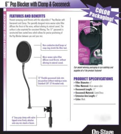 Onstage ASVS6-GB Single Layer Pop Filter 5 Onstage ASVS6-GB Single Layer Pop Filter -Audio Equipment Store screen shot 2015 01 20 at 4.03.18 pm
