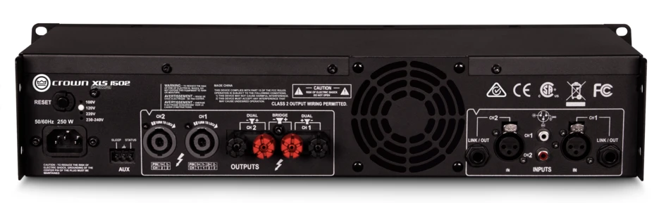 Crown XLS 1502 525W/4Ohm 2ch Power Amplifier 4 Crown XLS 1502 525W/4Ohm 2ch Power Amplifier - Image 2