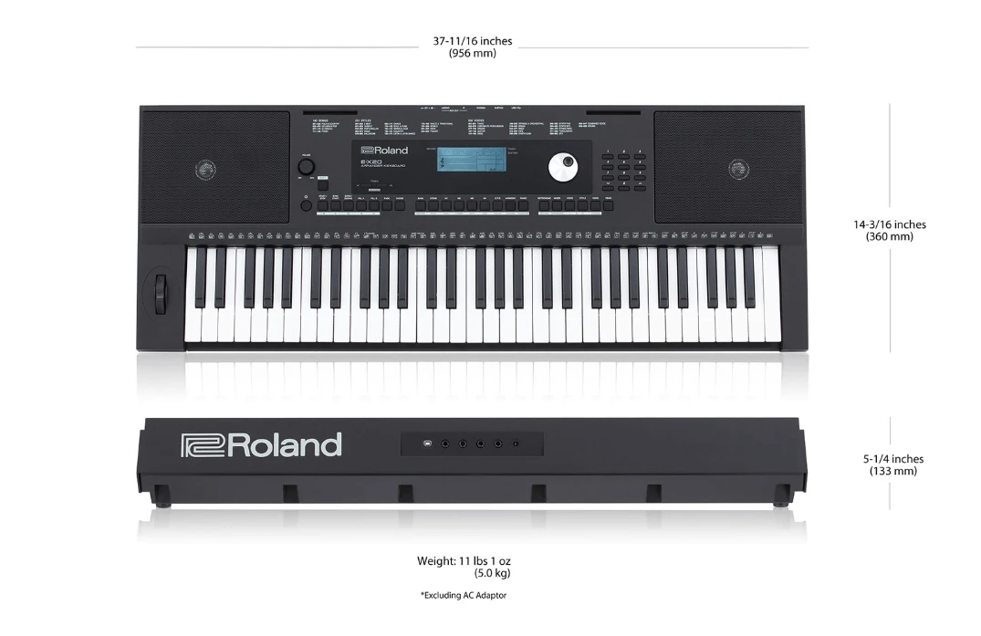 Roland E-X20 61-Key Portable Arranger Keyboard 4 Roland E-X20 61-Key Portable Arranger Keyboard - Image 2