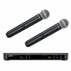 Shure BLX288/SM58 Dual Wireless Handheld Microphone System -Audio Equipment Store shure blx288 sm58 png 640x640 q85