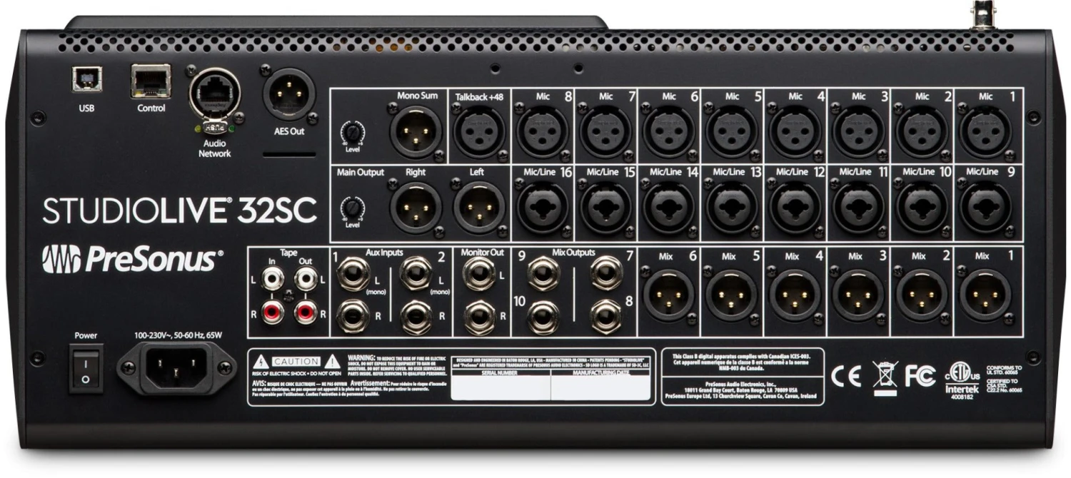 Presonus StudioLive 32SC 32-Channel Digital Mixer And USB Audio Interface 5 Presonus StudioLive 32SC 32-Channel Digital Mixer And USB Audio Interface - Image 3