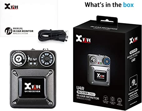 Xvive U4R Digital Wireless In-Ear Monitor Beltpack Receiver For U4 4 Xvive U4R Digital Wireless In-Ear Monitor Beltpack Receiver For U4 - Image 2