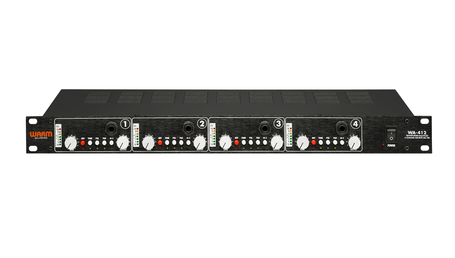 Warm Audio WA412 Four-Channel American Microphone Preamplifier 3 Warm Audio WA412 Four-Channel American Microphone Preamplifier